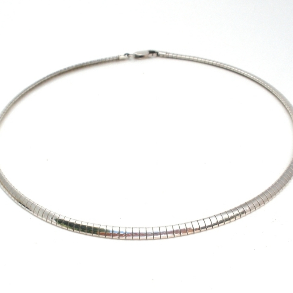 Forever Mine Flexible Omega‎ Necklace- Silver